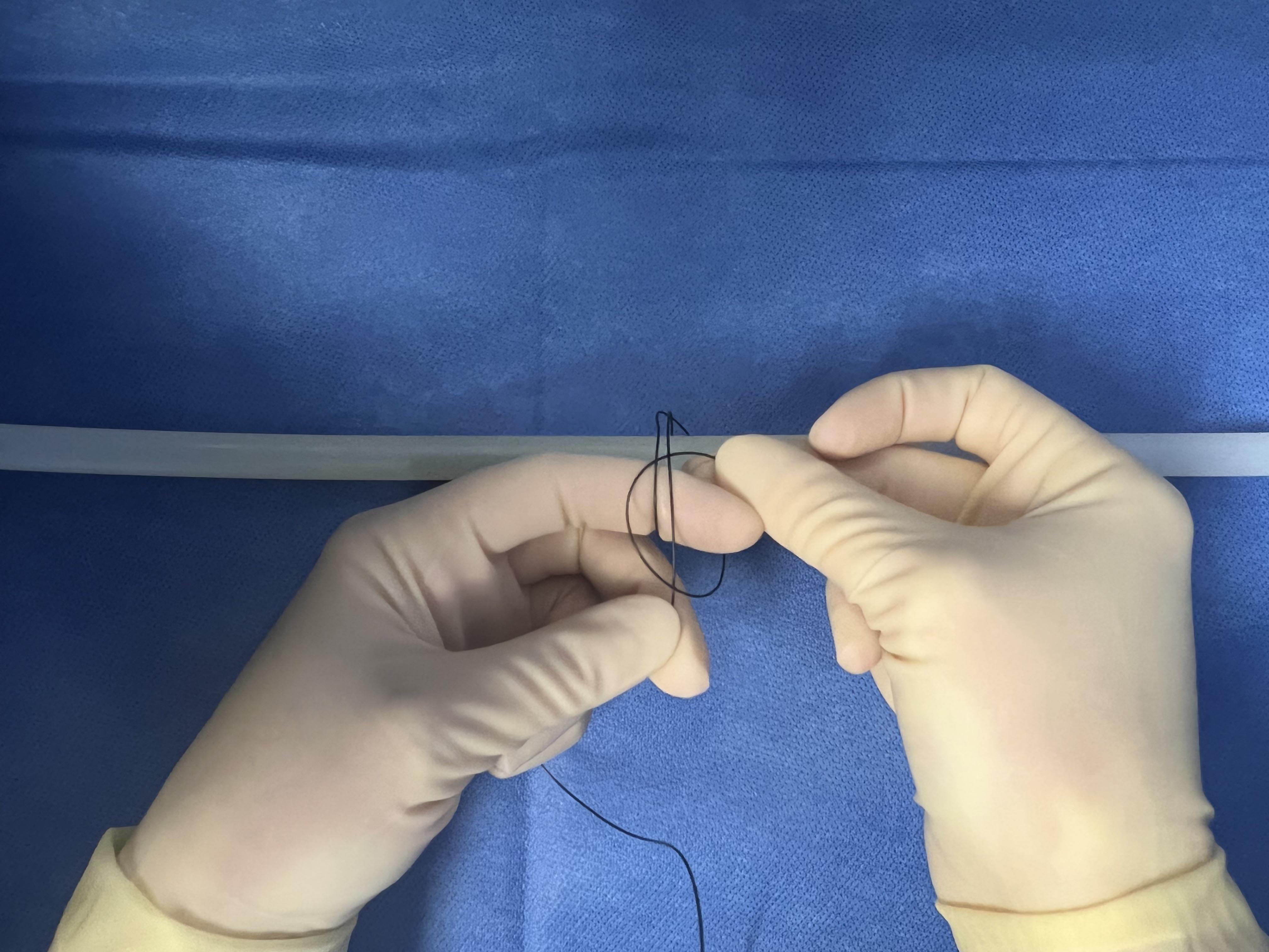 strangle knot suture figure 3e