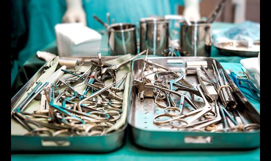 Cluttered surgical instrument trays