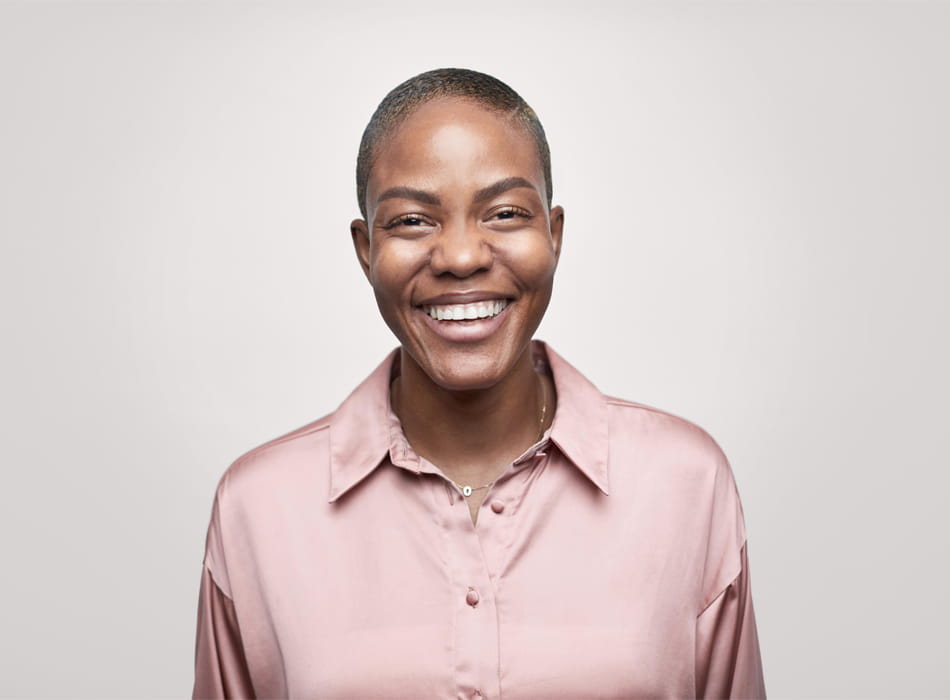 person smiling